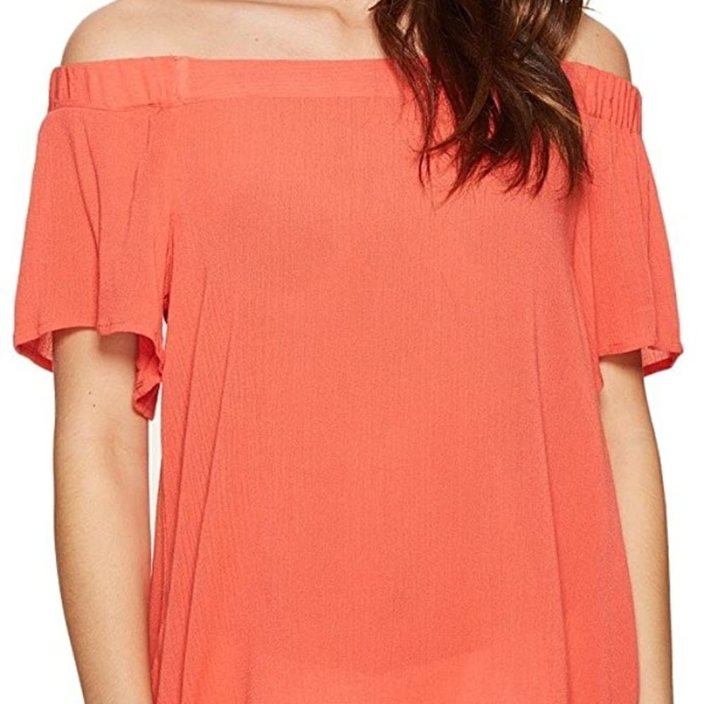 1. State Top Off the Shoulder "Poppy Petal" Small